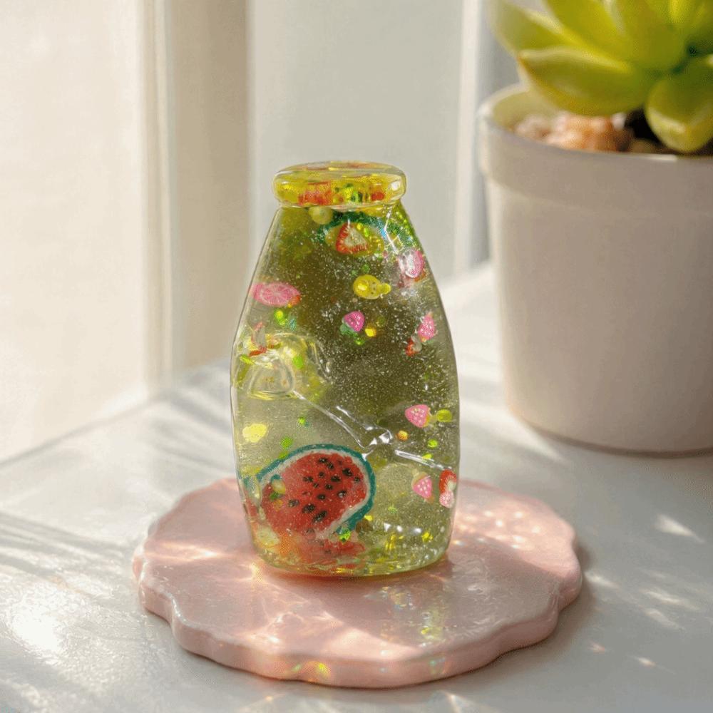 Multicolor Drifting Bottle Squeeze Toys Colorful Sequins Stress Ball Toy Pinch Le for Adults