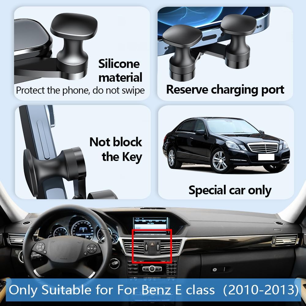 Car Phone Holder Mount for Mercedes Benz E Class 2010 2011 2012 2013 E300 E350 E550 E63 AMG W212 Auto Accessories Interior Decoration Mobile Cell