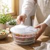 Handkurbel Manuelles Salatschleuder Plastik Schleuder-Abtropfkorb Gemüsewascher Trockner Küche