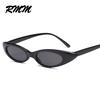 European Unisex retro small elliptical Sunglasses small frame Cat Eye Sunglasses men and women's glasses