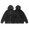 Chaqueta con capucha oversize vintage desgastada con cremallera para hombre Cross 400G