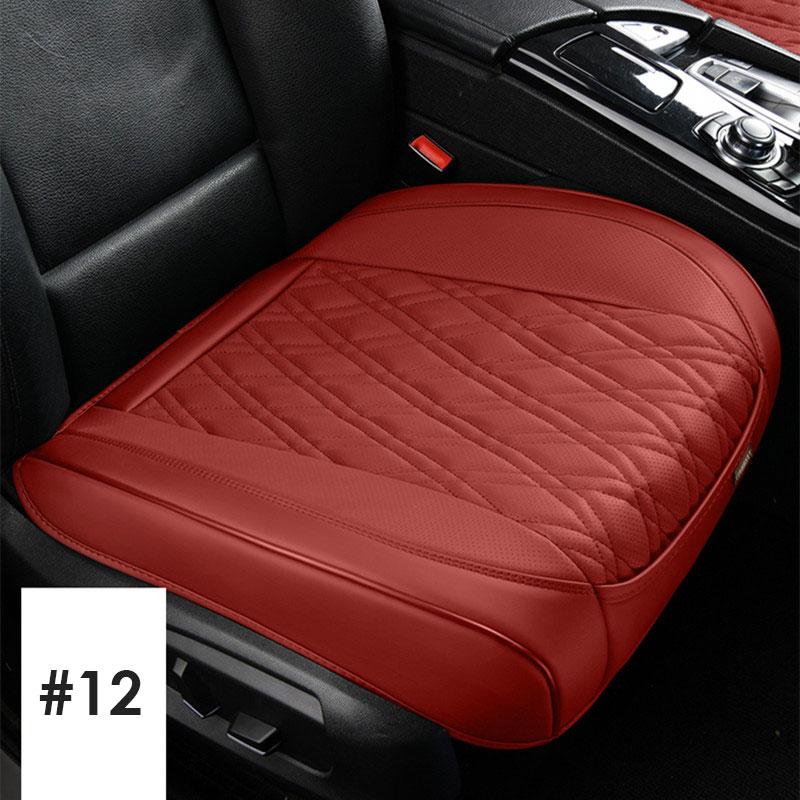 Universal PU Leather Quilting Car Front Seat Cover Auto Interior Accessories Half Surround Bottom Protector Cushion Seat Covers