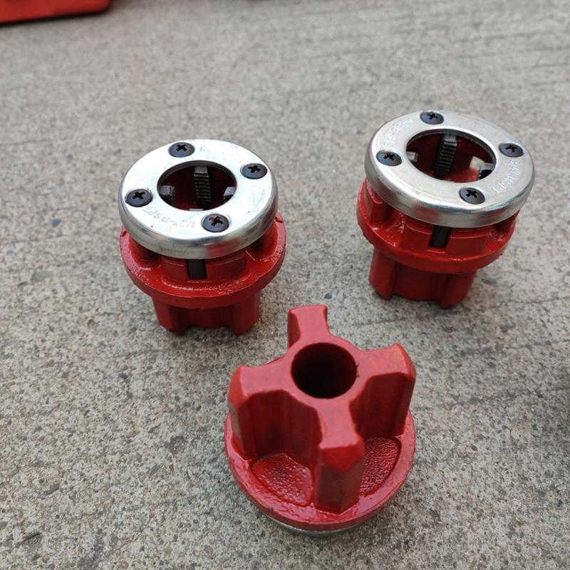 Professional Hand Operated Pipe Threading Set Galvanized Plumbing Manual Tapping Tool Accessories for Diversing Projects