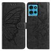 For Motorola Moto G75 5G Case Butterfly Imprinted Wallet Stand PU Leather Flip Phone Cover with Strap