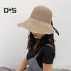Women Summer Sun Hat Wide Brim Empty Top Hat Foldable Travel Beach Hat Outdoor Travel Sun Protection Hat