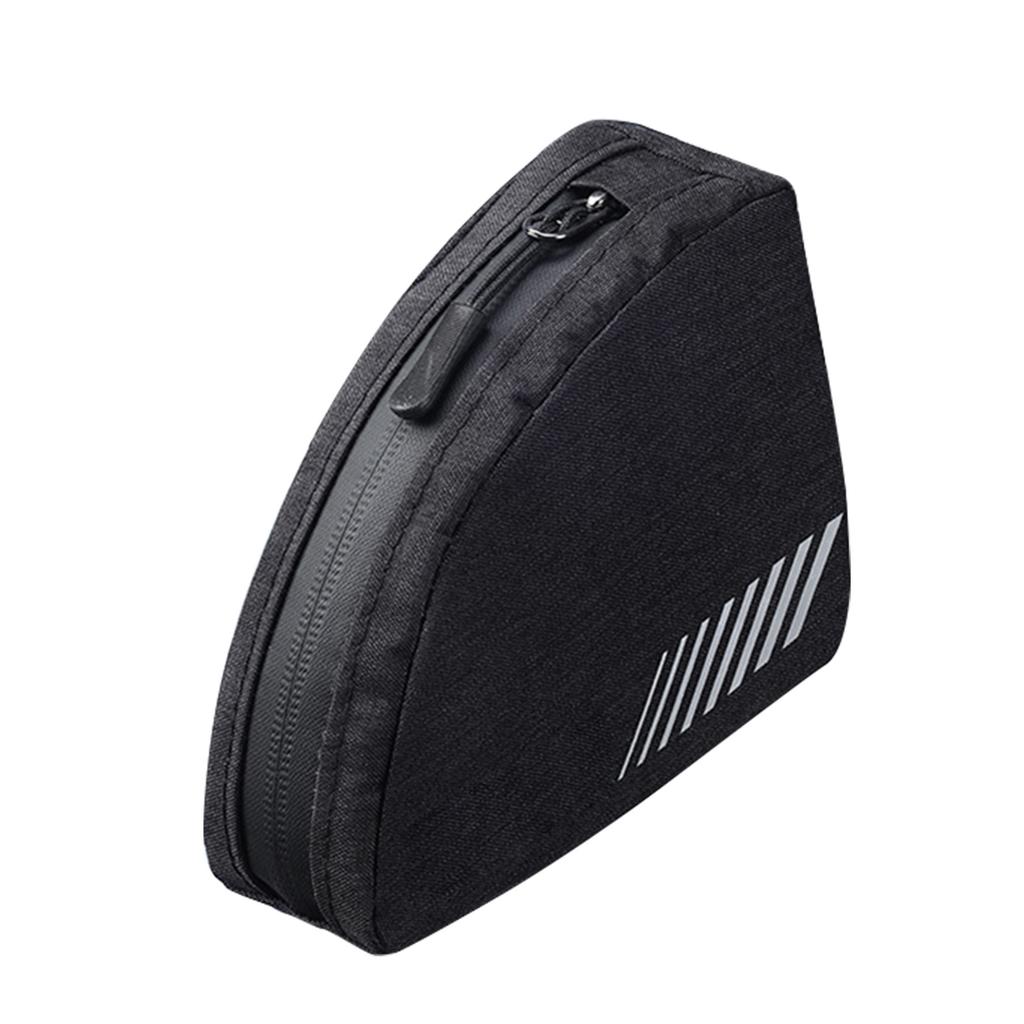 Bike Top Tube Bag Triangle Storage Pouch Compact Reflective Rainproof Design for Road Mountain Commuter Cycling