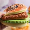 Big Burger Squishy Slow Rising Beef Hamburger Bread Squeeze Toy - Stress Release Hand Relax Toy Layered Slow Rebound