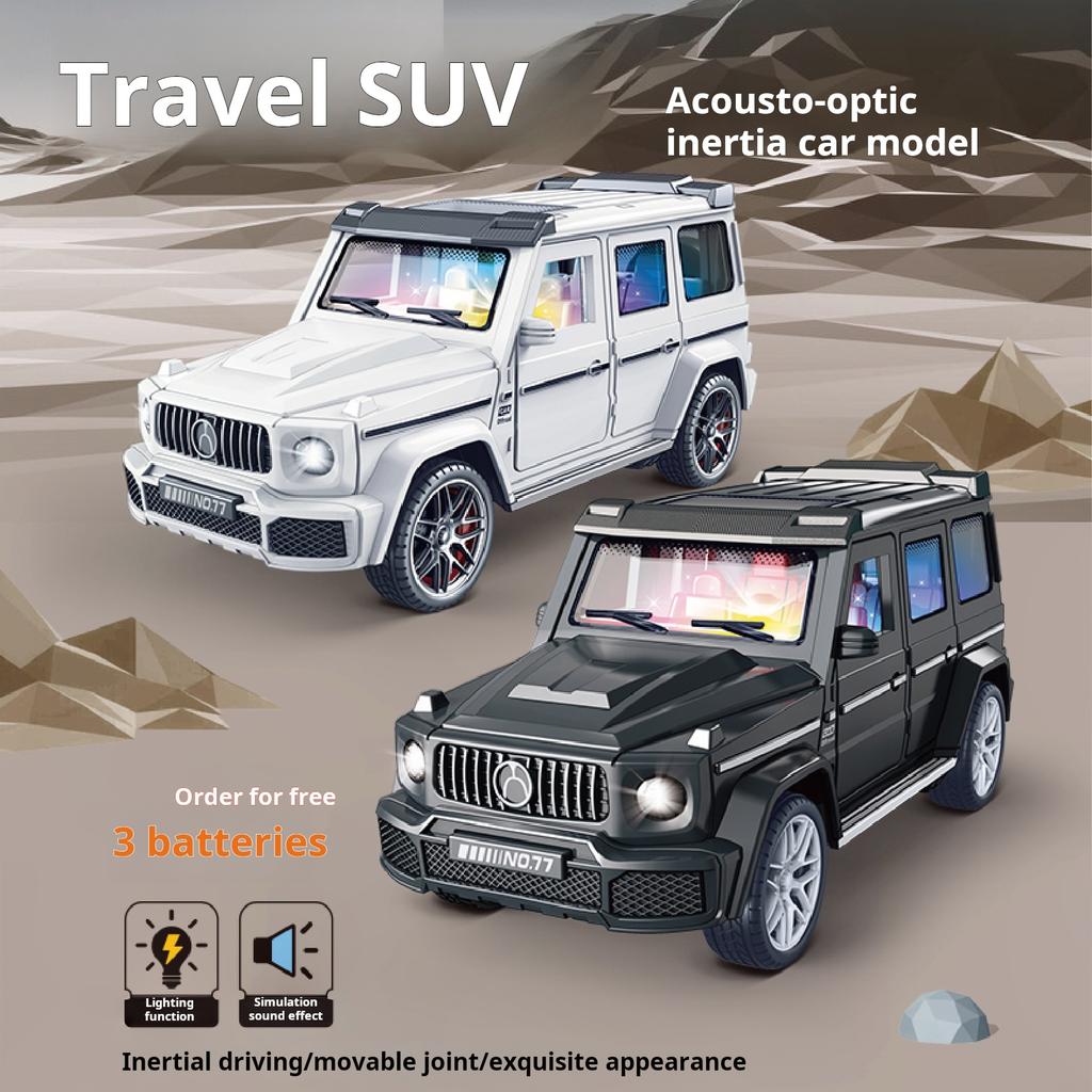 1/32 Scale Simulation NO.777 SUV Plastic Car Toy Car Model Luminous Inertia Toy Die Casting Car Model Children Toy New Year Gift