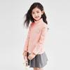 DEESHA Girls' Ribbed Semi-High Collar Base Shirt