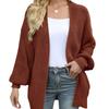 2023 Women's Autumn/Winter Lantern Sleeve Loose Knit Cardigan Sweater