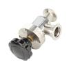 Bellow Valve Vacuum Isolation Valve KF25 304 Stainless Steel High Vacuum Manual Right Angle Bellow Isolation Valve