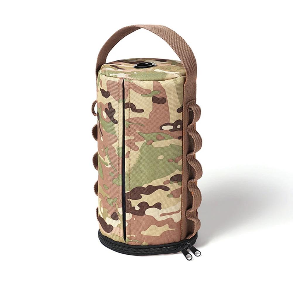 Polyester Camping Paper Box Multifunctional Kitchen Tissue Box Middle Perforated Paper Extraction Box Portable Outdoor Equipment