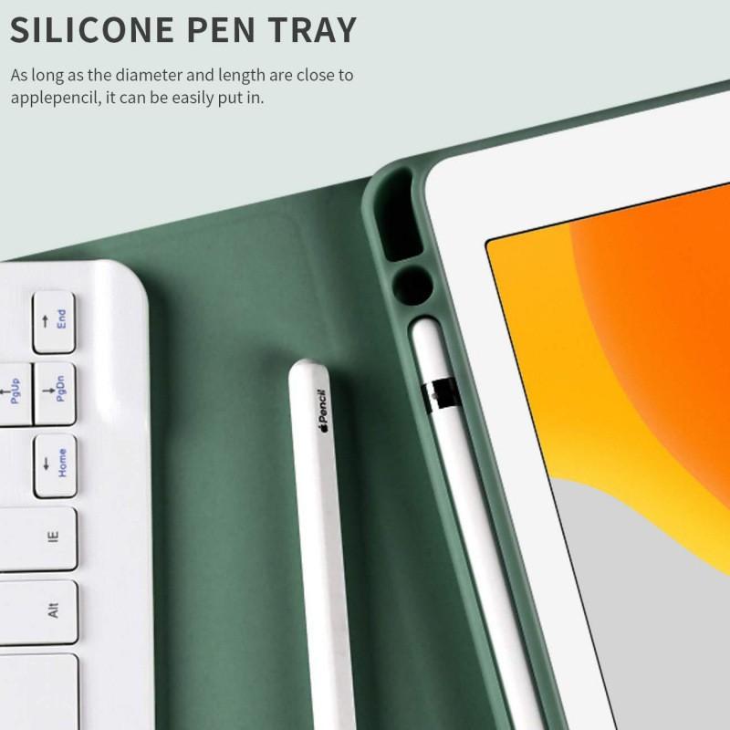 IPad 11th Gen Magnetic Case With Bluetooth Keyboard Folio Stand TPU Cover Shockproof Sleep Wake Support