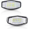 LED License Plate Lights Bright White Tag Lamp Assembly Replacement Compatible With Honda Accord Sedan Odyssey Civic Pilot & Acura MDX TSX TL ILX RDX