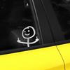 10.7x10cm Smile Laser Car Stickers Auto Vinyl Film Funny Decals For Car Bumper Windows Motorcycle Laptop Walls Car Accessories