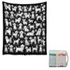 DIY Coloring Throw Blanket with Pens for Adults Kids Creative Activity