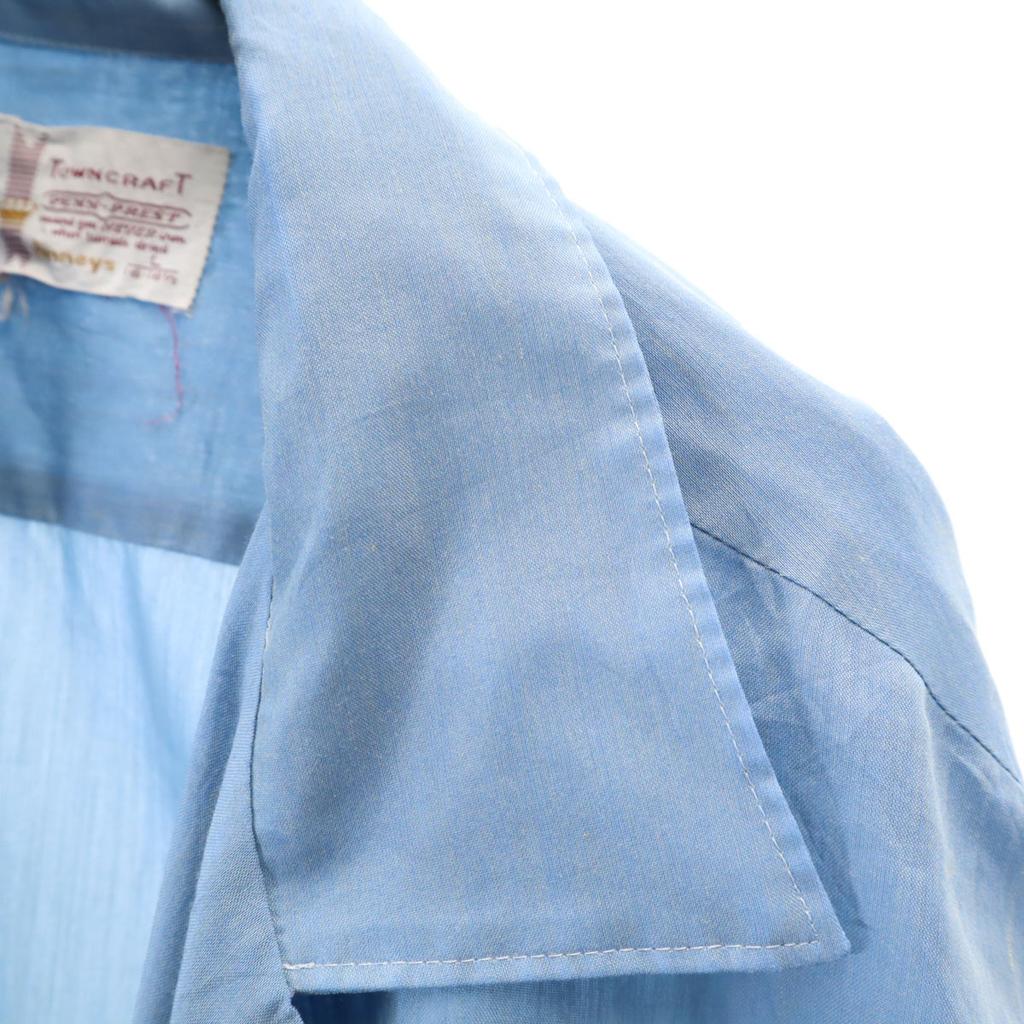 PENNEYS 60s Town Craft Vintage Long sleeve Open collar shirt L TOWNCRAFT Men's Used