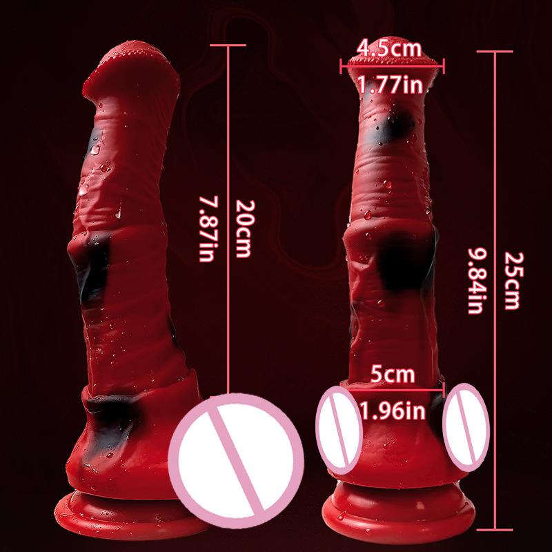 Animal Horse Simulation Penis Female Manual Silicone Penis Large Animal Penis Adult Sex Toy