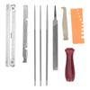 10Pcs Chainsaw Sharpener File Kit Chainsaw Chains Accessory for Garden Workshop Craft Projects