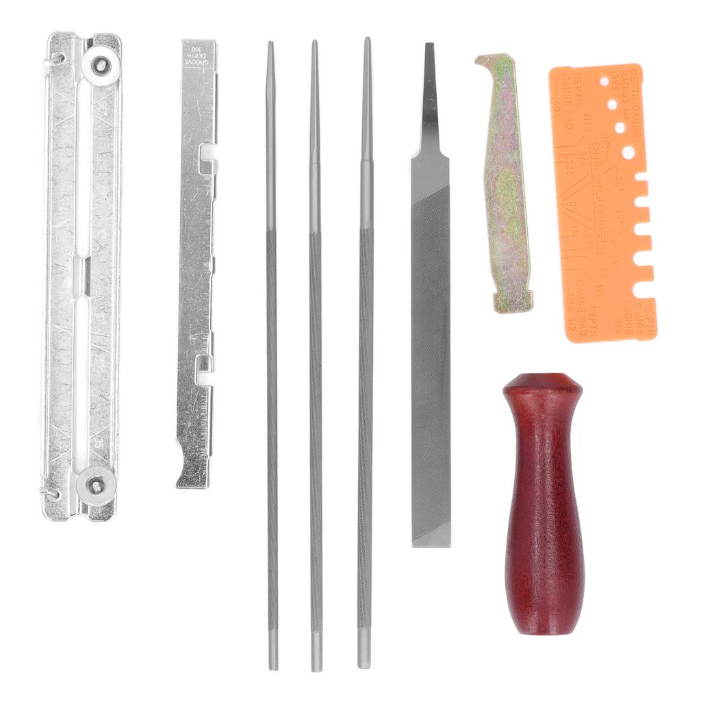 10Pcs Chainsaw Sharpener File Kit Chainsaw Chains Accessory for Garden Workshop Craft Projects