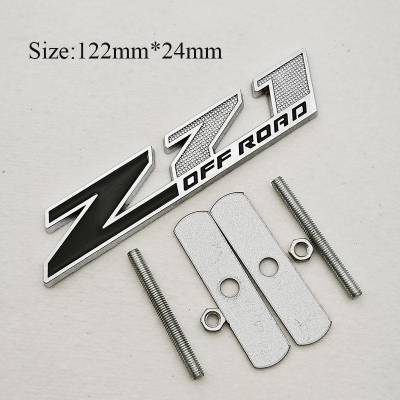 3D Metal Car Styling Logo Z71 OFFRoad Grille Badge Sticker Emblem For Chevrolet Silverado Equinox Colorado Blazer Traverse Tahoe