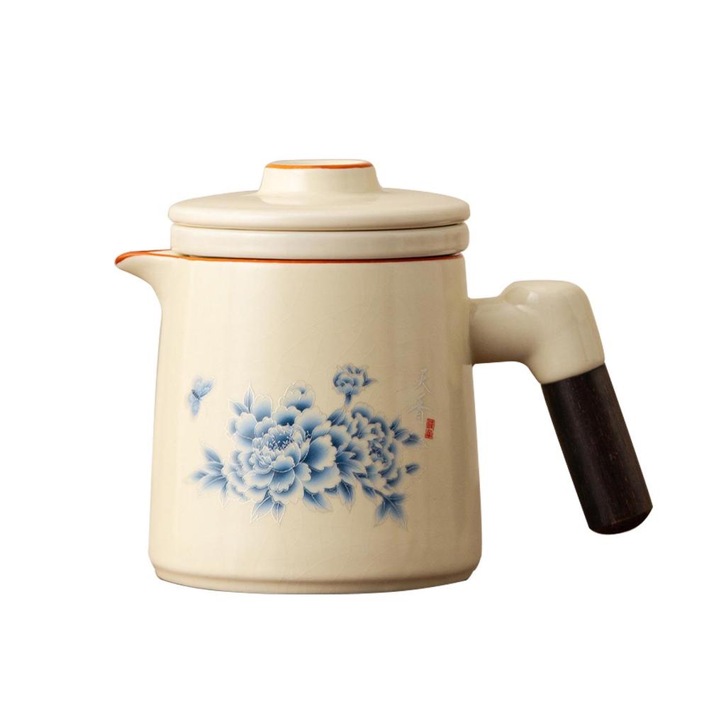 Portable Ru Kiln Tea Set for Outdoor Travel: Includes Bag and Quick-Draw Cup for Camping and Tourism
