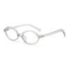 Y2K Oval Anti Blue Light Blocking Glasses Women's Clear Anti Radiation Filter Glasses Anti Radiation Eyeglass