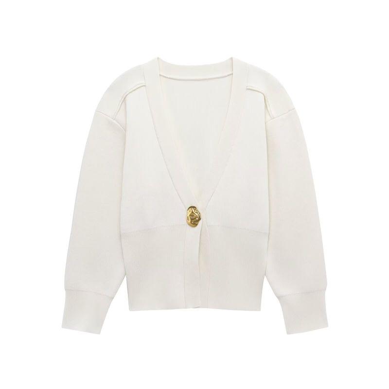 Kaslead New Women Clothes Western Style Fashion Simple and Versatile Knit Cardigan Outerwear 930073