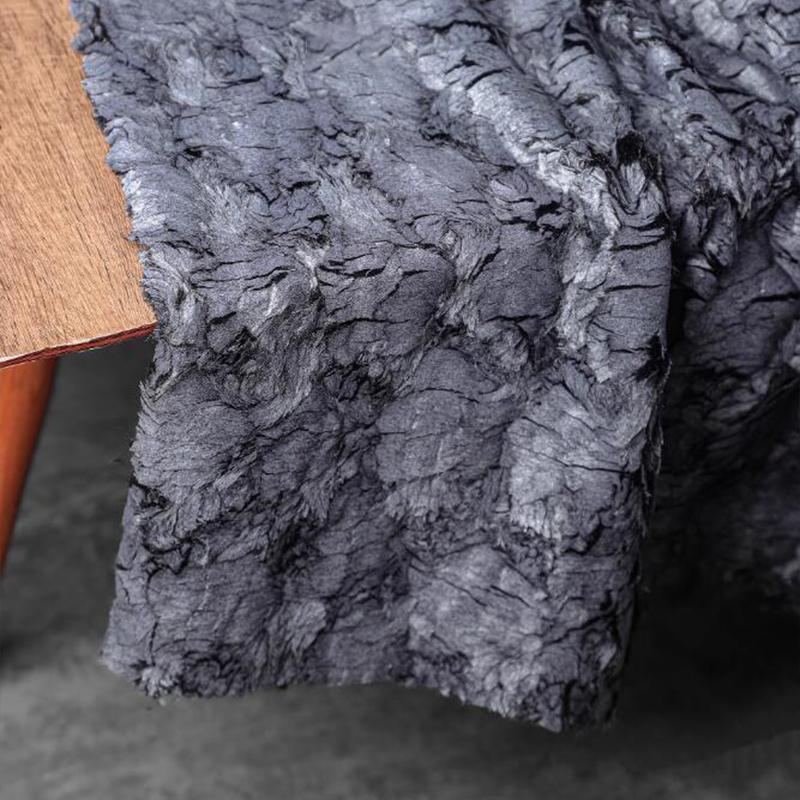 Metallic Crackle Bronzing Pelzstoff Bronzed Woolen Plüsch Designer Stoff Für Diy Nähen Kleid Mantel Schal Tasche Sofa Material