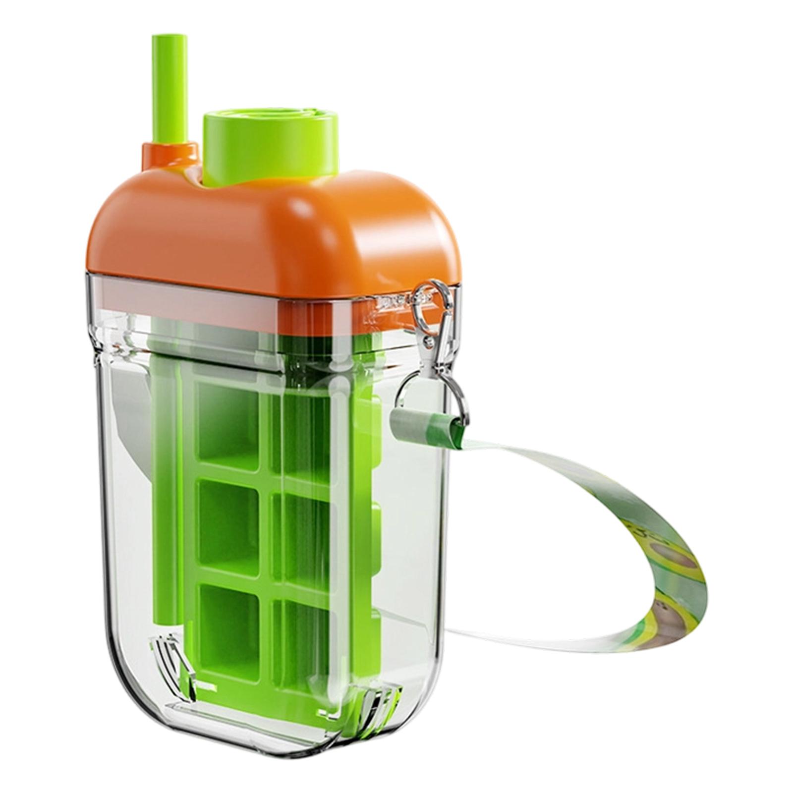 

Ice-Making Water Bottle With Straw — 2-in-1 Portable, Contactless Ice Maker And Bottle — Ideal For Home, Outdoor Picnics, And Travel One Size зелёный