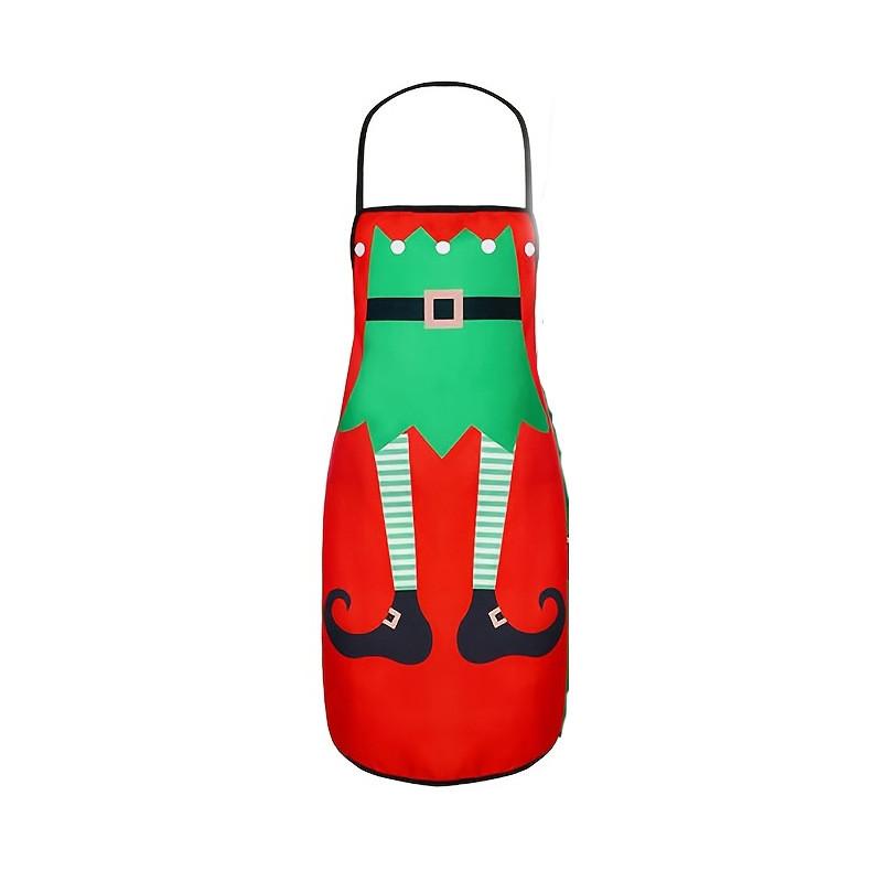 Christmas Creative Funny Waterproof Apron Set For Kitchen Cooking Gift For Adults