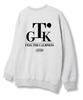 TI.GLAKE Serif Tee Sweatshirt Light Grey [Fleece Lining]