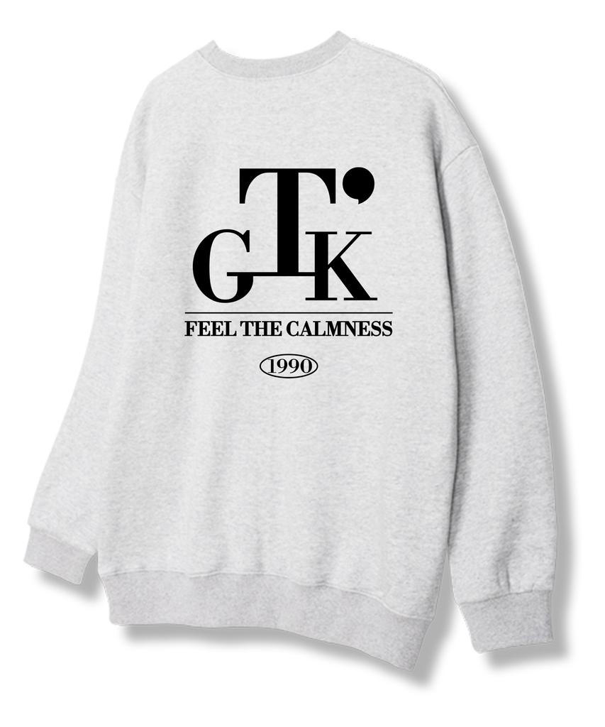 TI.GLAKE Serif Tee Sweatshirt Light Grey [Fleece Lining]
