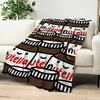 Warm Plush Blanket Soft Flannel for Sofa Living Room Office Bedroom Travel Gift Chocolate Nutella Design