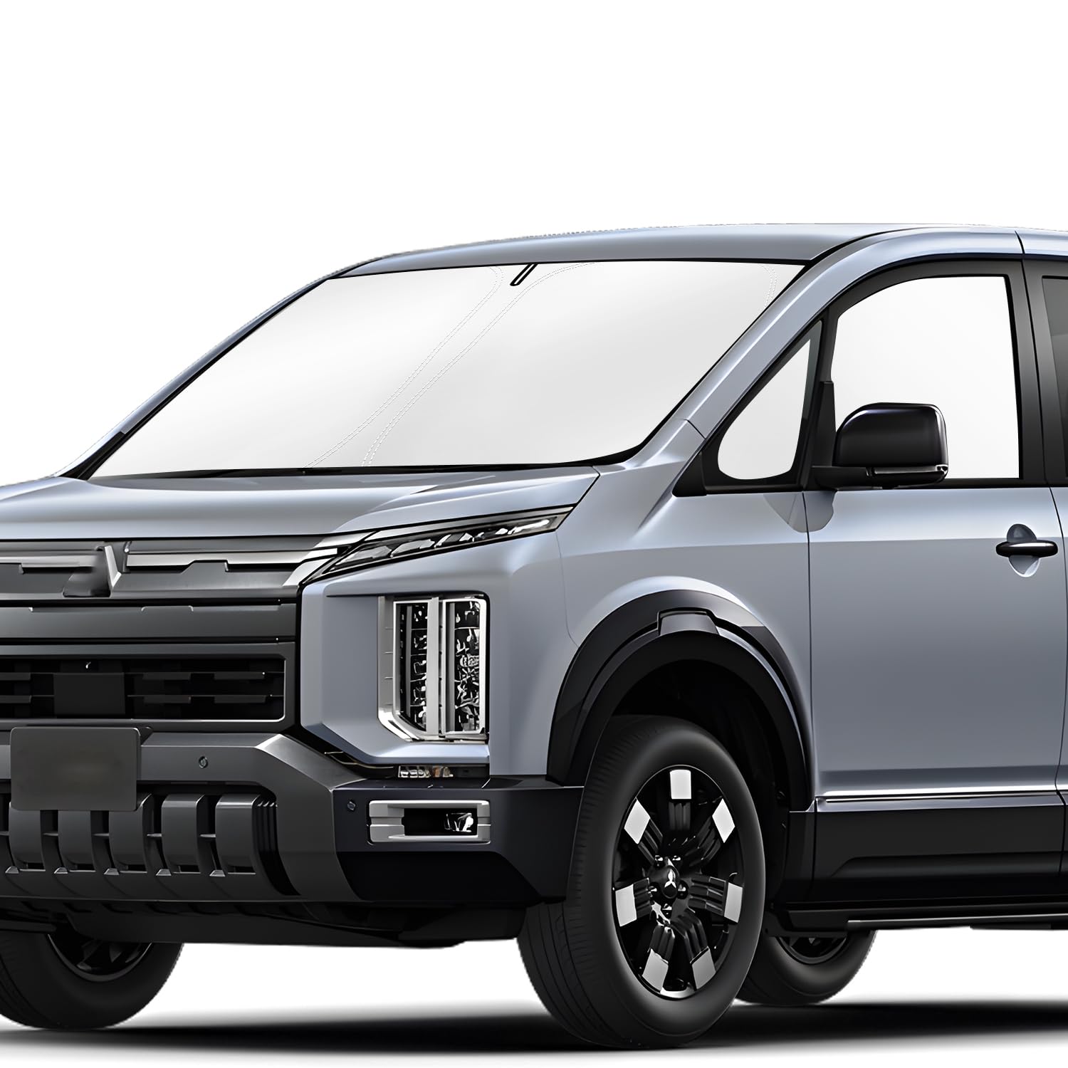 

CARTIST Козырек на лобовое и боковые стекла Mitsubishi Delica Комплект для передних боковых стекол Покрытие включая треугольные окна Магнитное закрытие Блокировка света Защита от УФ-излучения Конфиденциальность