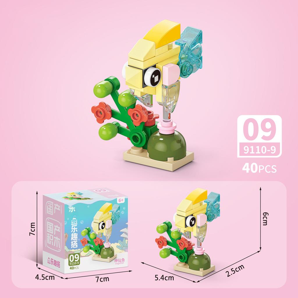 Sada figurek hmyzu a zvířat Mini stavebnice Hračka k sestavení 3D konstruktor Mikro kostičky Hračka pro děti Chlapce 9 až 12 let Dárek