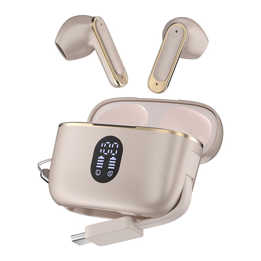 (can charge phone)LED Wireless Earphones Surround Sound Bluetooth 6.0 Headphones Touch Control Earbuds Gamer Headsets in HD Mic