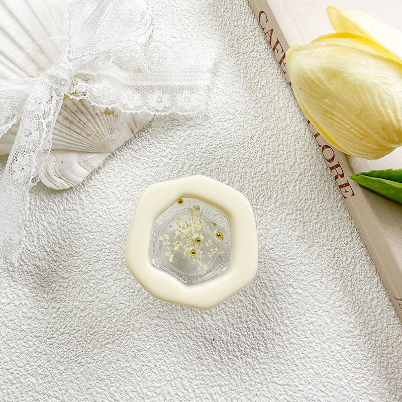 

Mobile Phone Case Airbag Holder Wind Epoxy Japanese Flowers Solid Color Paste Retractable Portable Portable Portable