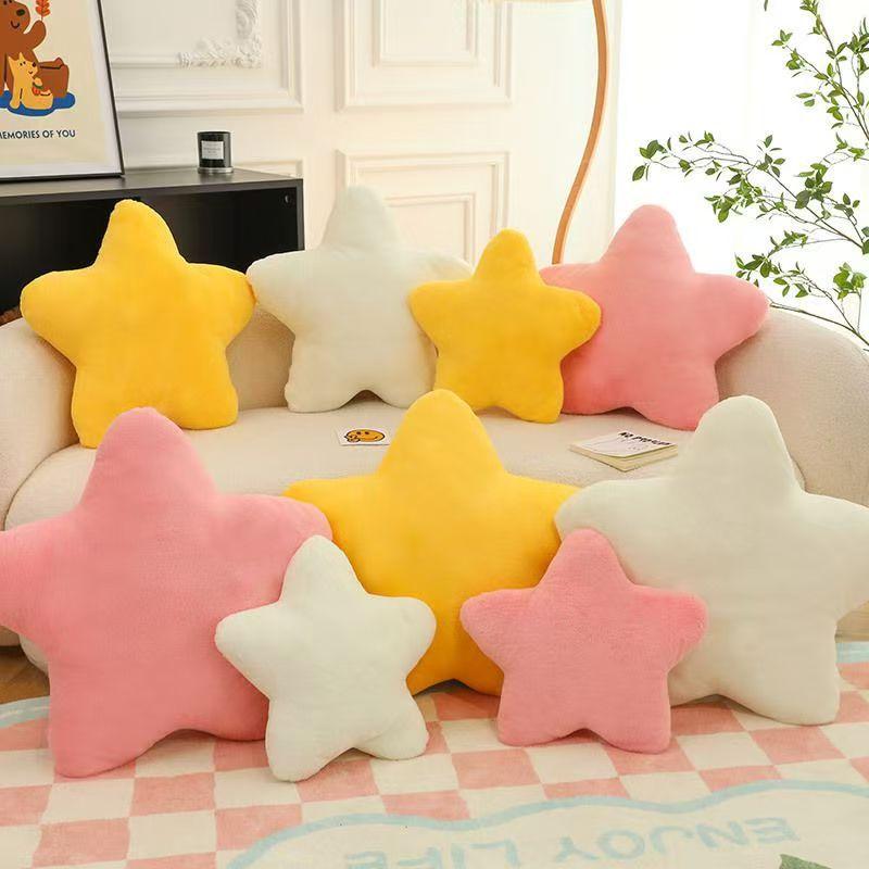 Star Throw Pillow Plush Doll Toy Super Soft Sleeping Pillow Sofa Cushion Bedroom Ornaments Office Girl Birthday Gift