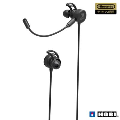 Licencovaná herní náhlavní souprava Hori s mixérem pro Nintendo Switch Černá hlasový chat Switch Online [produkt Nintendo] do uší [kompatibilní s Nintendo]