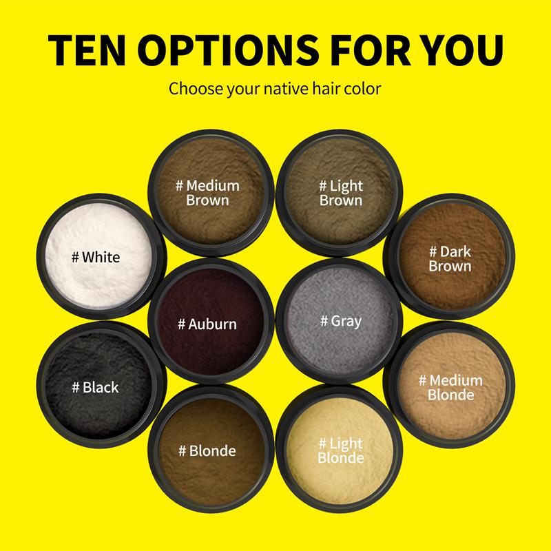 10 Color Hair Fibers Regrowth Powders Keratin Applicator Hair Building Fibers Spray Pump Hair Growth Products Beauty Health