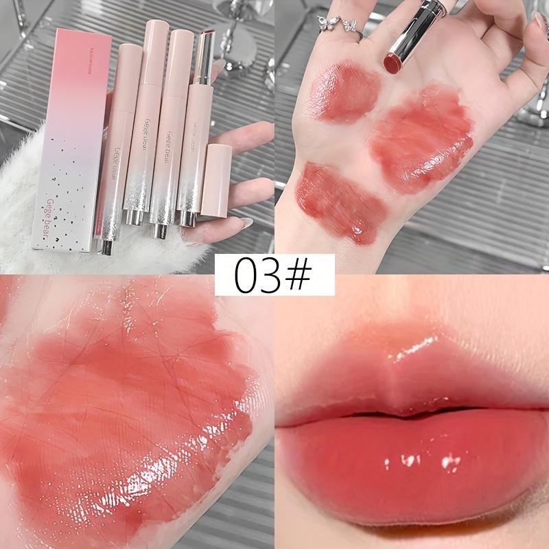 Feuchtigkeitsspendender Lipgloss, Hydrierend, Spiegelglanz-Finish, Rosa Lippenstift für Frauen, Feuchtigkeitsreich, Nicht klebriger Lippenstift, Perfekt für den täglichen Gebrauch