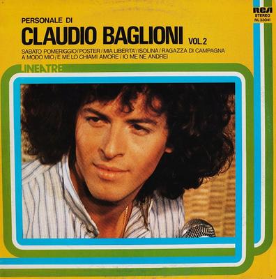 LP Record CLAUDIO BAGLIONI  Personale Di Claudio Baglioni Vol.  NL33041 RCA 1977 Italy Pop Used