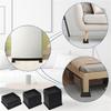 Bed Risers 1 Inch, 12Pcs Adjustable Bed Furniture Riser, Heavy Duty Bed Lifts Risers With Rubber Pad For Sofa, Bed