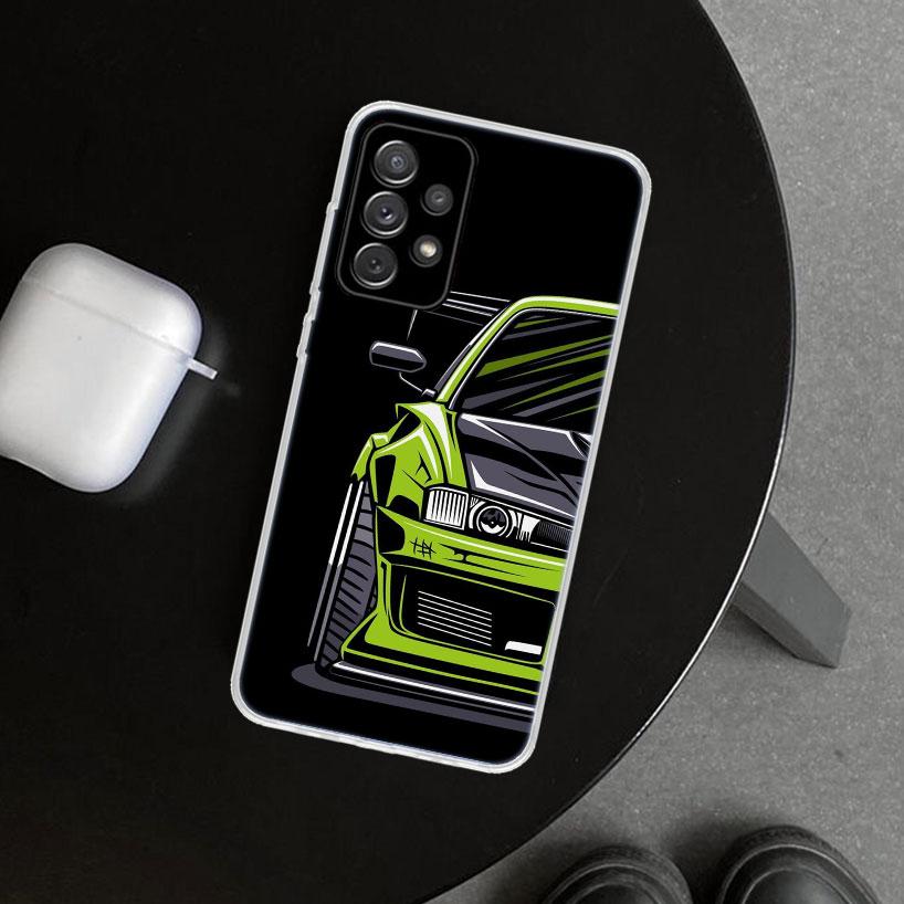 

JDM Tokyo Drift Sports Car Male Men Phone Case Cover for Samsung Galaxy A12 A22 A32 A52 A72 A02S A51 A50S A31 A20S A10S Note 20 Samsung A50S