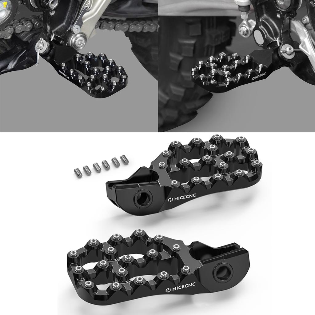 For Husqvarna TE 300 TE 250 FE 250 FE 350 FE 450 501 2017-2023 TX 300 TC 125 FC 250 2017-2022 Offset Foot Peg Footrests Extender