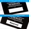20/40/80pcs Reserved Table Signs Double Sided Seating Name Cards Tables Tent Blank Card for Wedding Restaurant Party Event