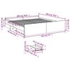 VidaXL Bed Frames with Drawers Sonoma Oak 180x200cm Engineered Wood, Bed, Storage Bed, Double Bed Frame, Bed 3280274