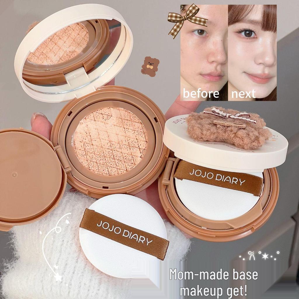 JOJO DIARY Baby Bear Long-lasting Waterproof Cushion Foundation: Fine-fitting, Creamy, No Smudging.