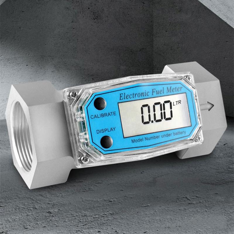 Electronic Digital Turbine Liquid Flow Meter PCB Electronic Flow Indicator Counter Petrol Methanol Water Sensor